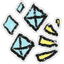 BEE SWARM SIM | Left Shining Diamond Fleuron 🐝 Fast Delivery ⚡