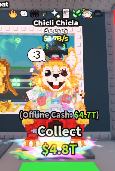 CHICLI CHICLA 1.7B/S (MONEY + 8 TRAITS) – STEAL A BRAINROT – FAST DELIVERY & TRUSTED #X8RM2N