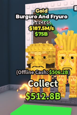 GOLD BURGURO AND FRYURO 187.5M/S – STEAL A BRAINROT – FAST DELIVERY & TRUSTED #S9WM2K