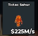 BS13886 Tictac Sahur Lava 225M/s