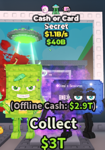 CASH OR CARD 1.1B/S (UFO + 2 TRAITS) – STEAL A BRAINROT – FAST DELIVERY & TRUSTED #C2WP9T
