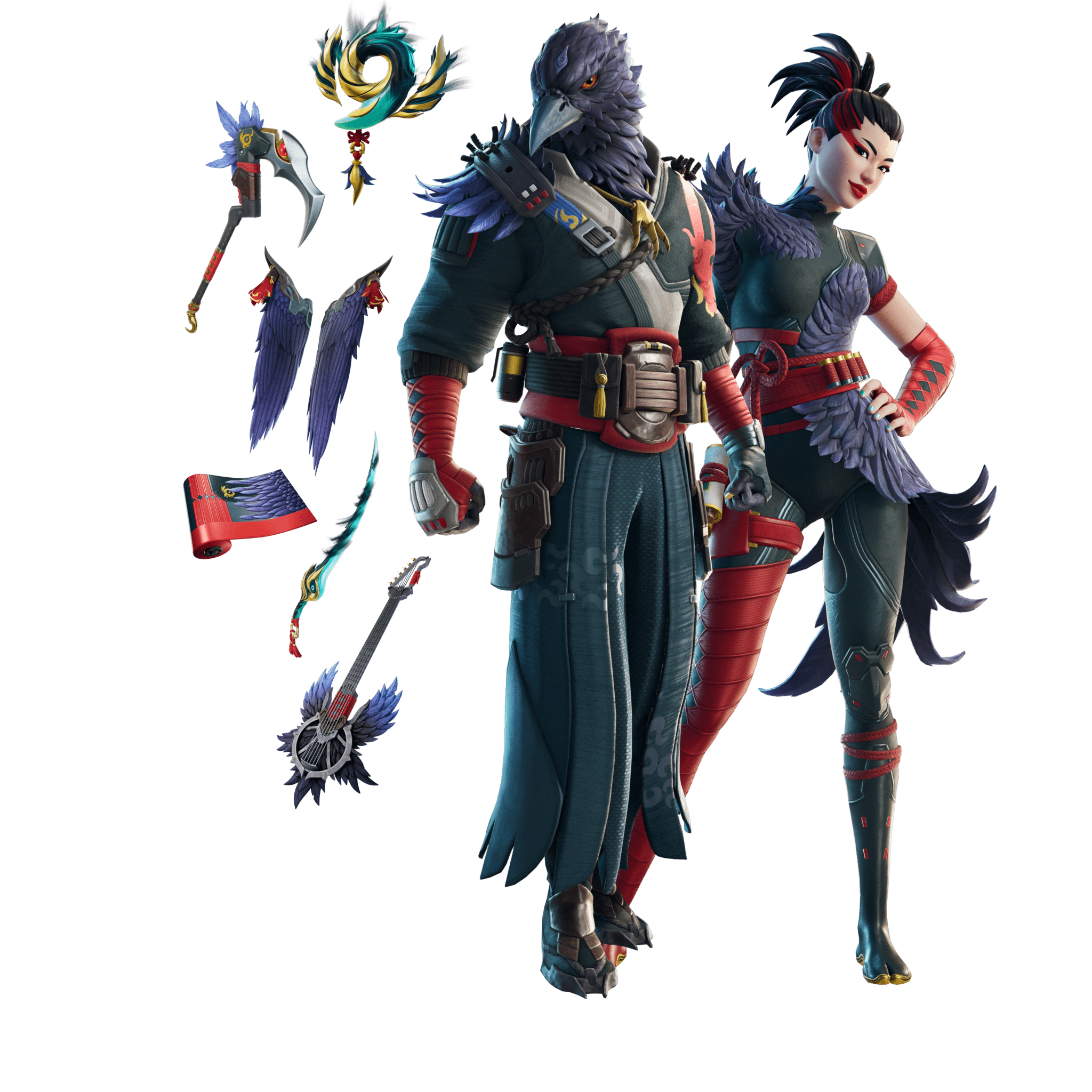 Fortnite Gifting: Karasu & Corvida Bundle (2800 V-Bucks) | READ DESCRIPTION