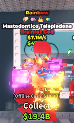 7.1M/s 🌈 Rainbow Mastodontico Telepiedone - 4 Traits Secret | Steal A Brainrot ⚡ FAST DELIVERY⚡