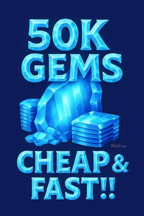 50K GEMS for Gifting - TRADE TAX | 50000 & 50.000 ( please read Description )