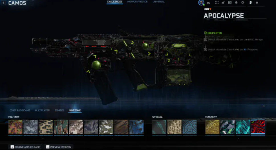 ⚡ BO7/WARZONE | Apocalypse Camo | Unlocked on 30 Guns | On Your Account | Fast & 100% Safe | Instant Start