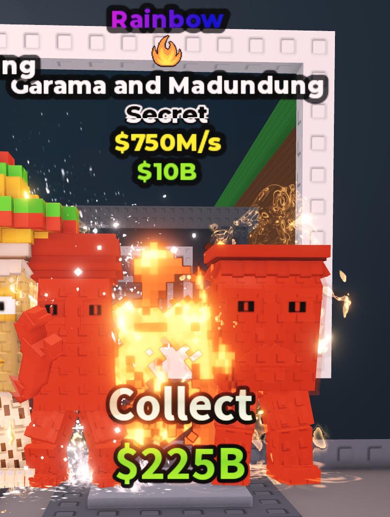 🍔NO TACO🍔 RAINBOW Garama and Madundung 💵 750M/s 💵 Fire Trait ⭐ YOU GET THE ONE IN PICTURE ✅ 500+ Orders ✅ TOP SELLER ✅ GamerTagz