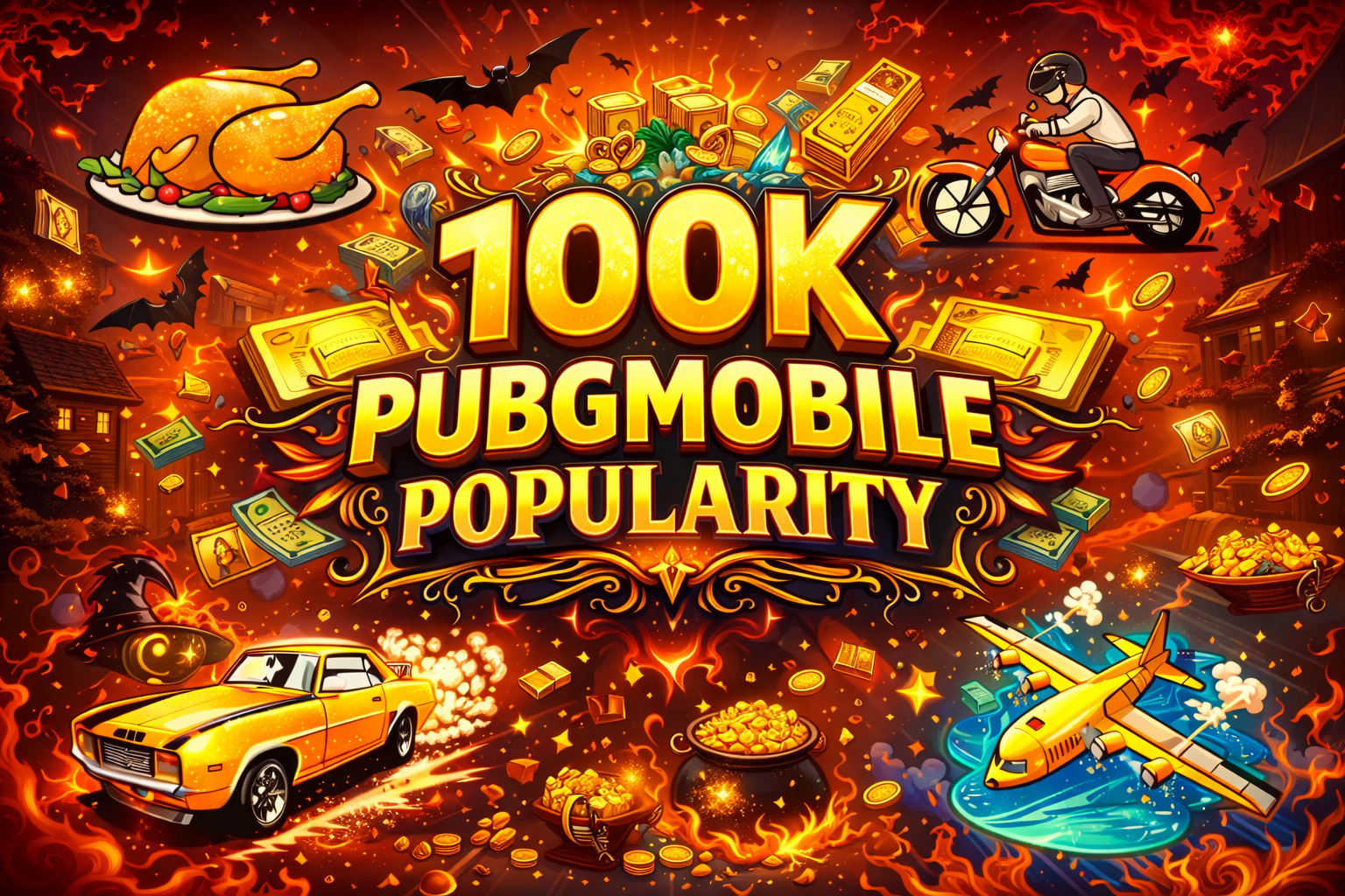 ⭐ 100K PUBGm Popularity Mix ⭐