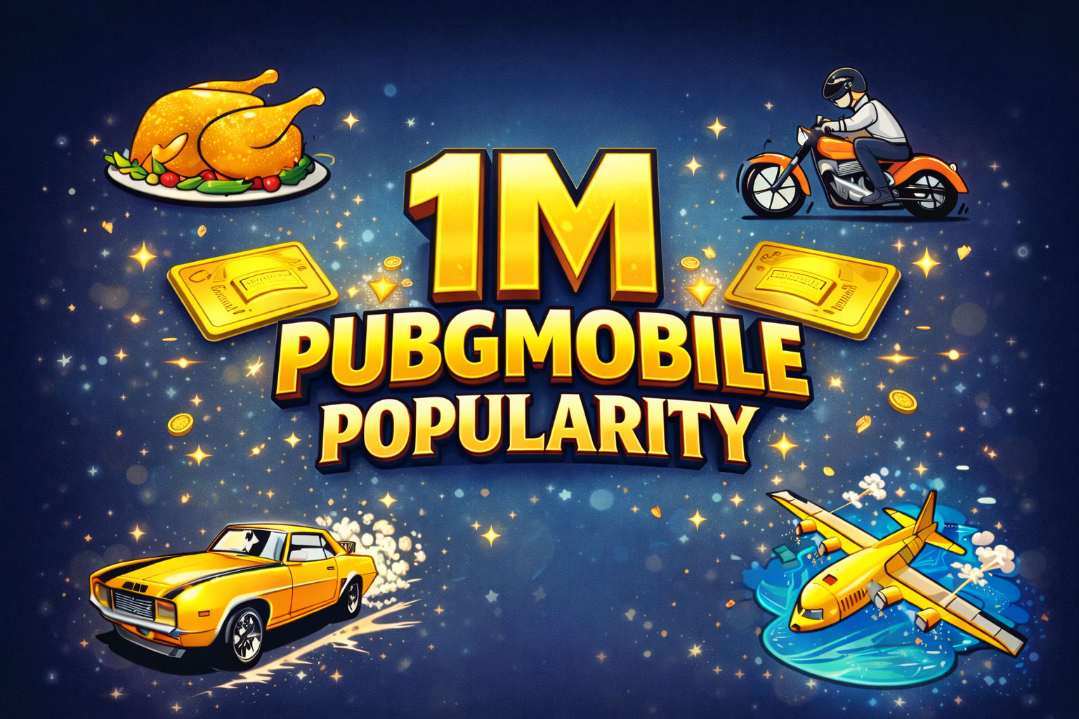 ⚡ PUBGM 1 MILLION Popularity Boost | Mixed Pack ⚡