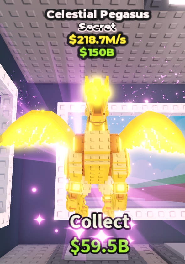 🍔NO TACO🍔 GOLD Celestial Pegasus 💵 218.7M/s 💵 YOU GET THE ONE IN PICTURE ✅ 500+ Orders ✅ TOP SELLER ✅ GamerTagz