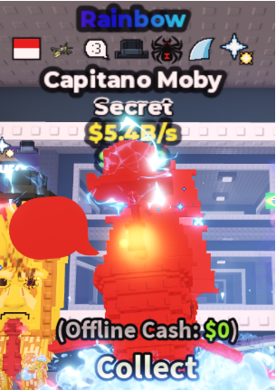 RAINBOW CAPITANO MOBY 5.4B/S (SPIDER + 6 TRAITS) – STEAL A BRAINROT – FAST DELIVERY & TRUSTED #P7LN5Q