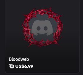 Bloodweb Avatar $6.99