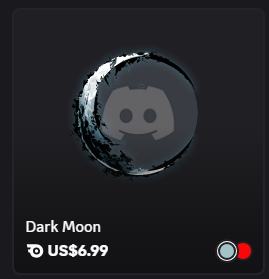Dark Moon Avatar $6.99