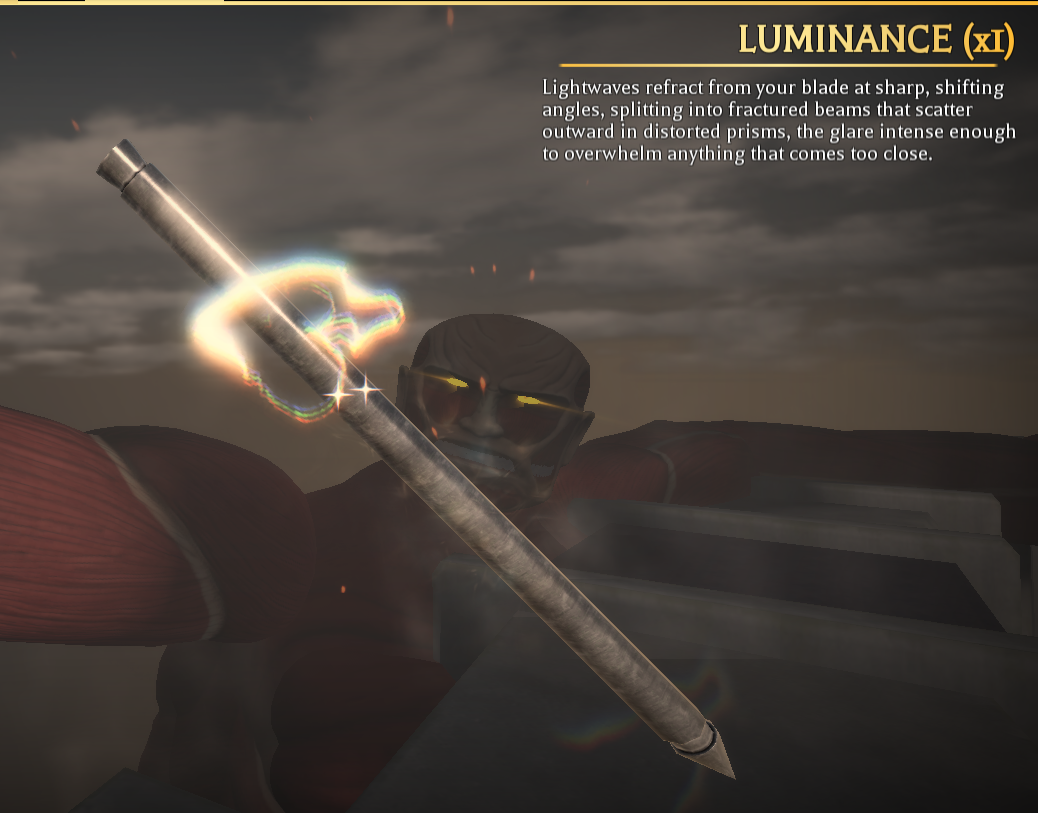 🎮 AOTR — ATTACK ON TITAN REVOLUTION

📦 PRODUCT: Luminance Aura