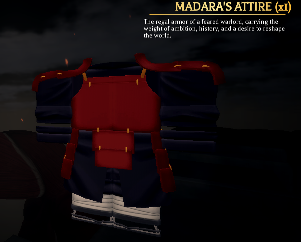 🎮 AOTR — ATTACK ON TITAN REVOLUTION

📦 PRODUCT: Madara Attire