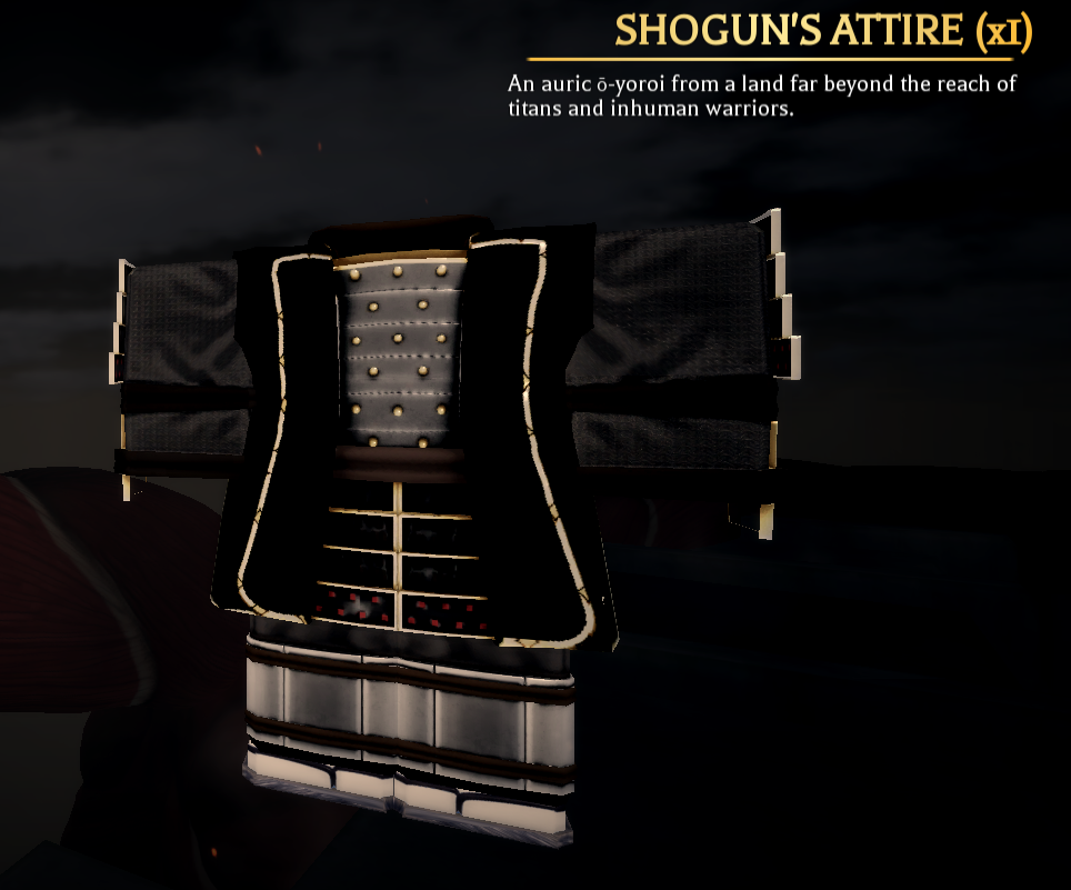🎮 AOTR — ATTACK ON TITAN REVOLUTION

📦 PRODUCT: Shogun Attire