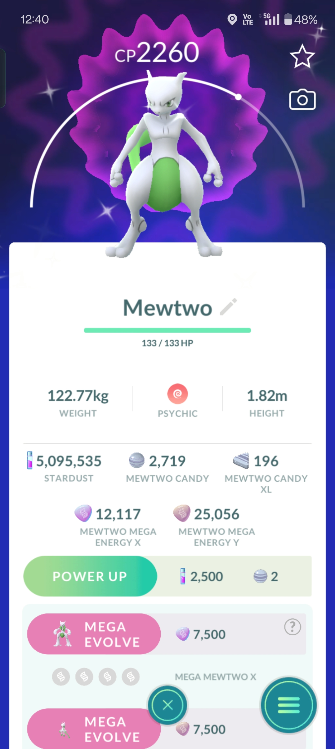 ✨🔥 Shiny Legendary Mewtwo ⭐ Random CP 💜 | Pokémon GO | 1M Stardust Trade 🔄🎮