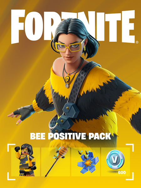 Fortnite - Bee Positive Pack + 600 V-Bucks ▶️ UNITED STATES 🟩 XBOX