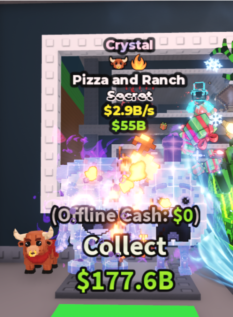 CRYSTAL PIZZA AND RANCH 2.9B/S (BULL + FIRE) – STEAL A BRAINROT – FAST DELIVERY & TRUSTED #K6RN9P