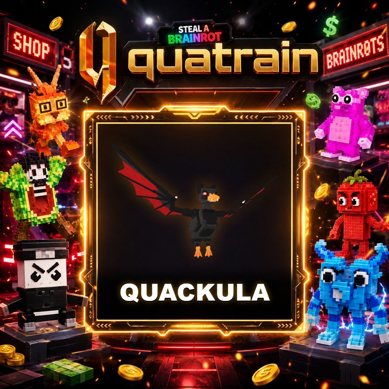 🎃👻 Quackula 👻🎃 Legendary | FOR HAUNTED BASE ⚡