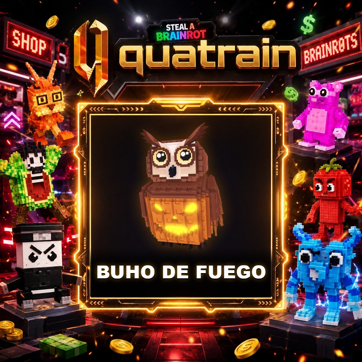 🎃👻 Buho de Fuego 👻🎃 Legendary | FOR HAUNTED BASE ⚡