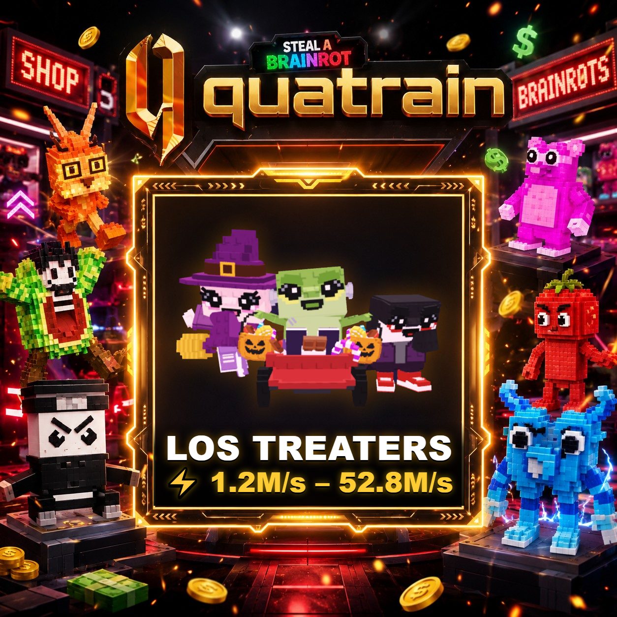 🎃🍬 Los Treaters 1.2M/s - 52.8M/s 🍬🎃 Super Speedy | FOR HAUNTED BASE ⚡