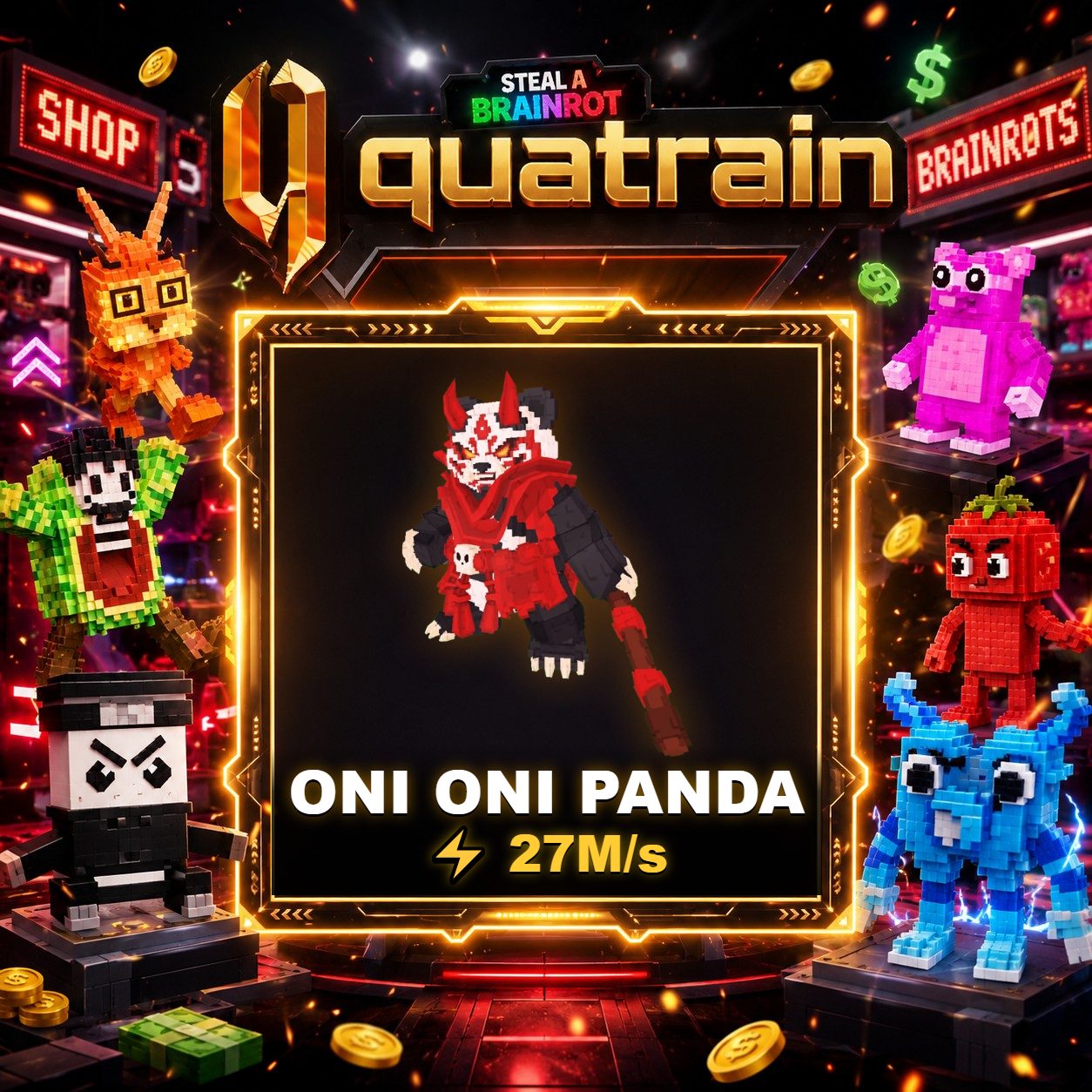 🐼👹 Oni Oni Panda 27M/s 👹🐼 Super Speedy | FOR HAUNTED BASE ⚡