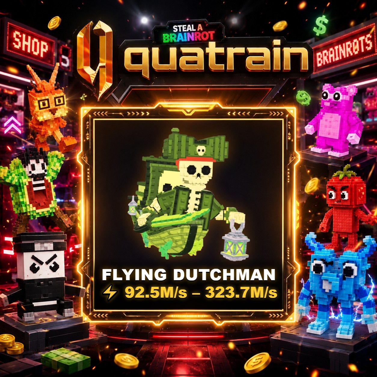 🏴‍☠️💀 Flying Dutchman 92.5M/s - 323.7M/s 💀🏴‍☠️ Super Speedy | FOR HAUNTED BASE ⚡