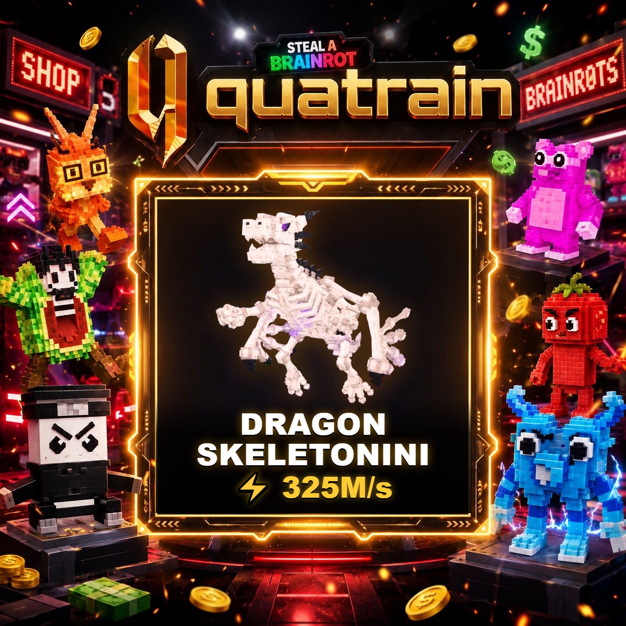 🦴🐉 Dragon Skeletonini 325M/s 🐉🦴 Super Speedy | FOR HAUNTED BASE ⚡
