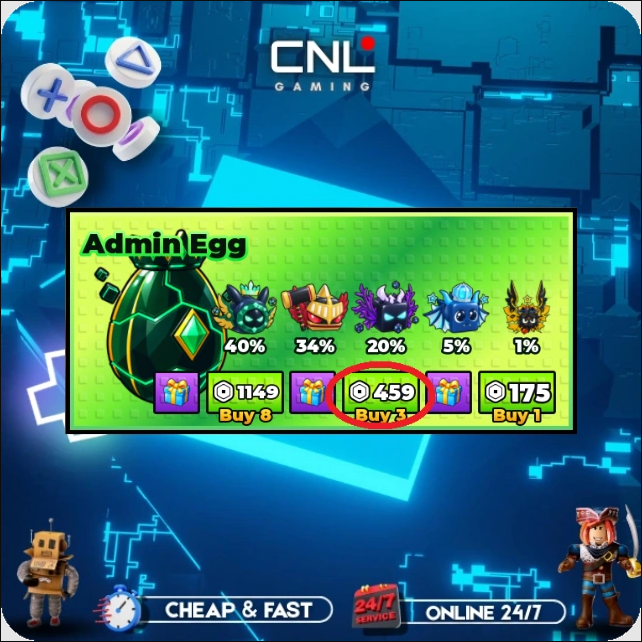 +1 Stone Skipping - 3 Admin Egg - 459R