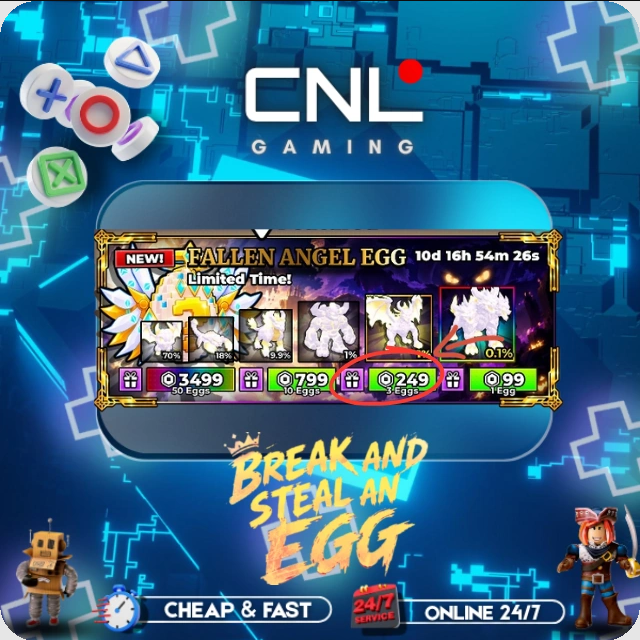 Break and Steal an Egg - 3x Fallen Angel Egg - [249R]