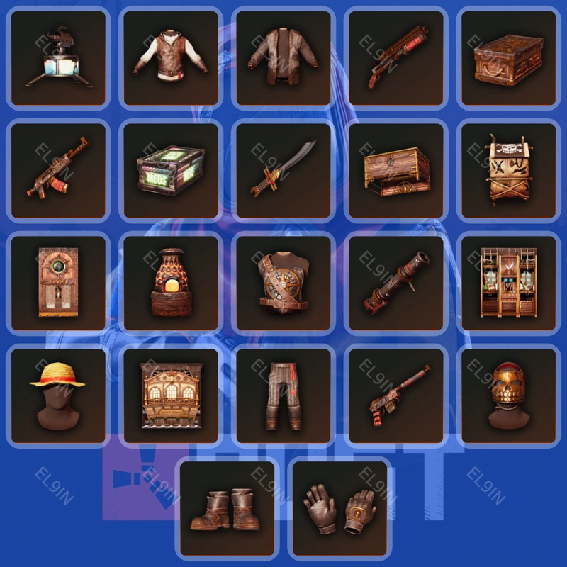 👑 Twitch Drops 🌐 Rust Isles Boonie 💎 Rust [Total 22 Items]