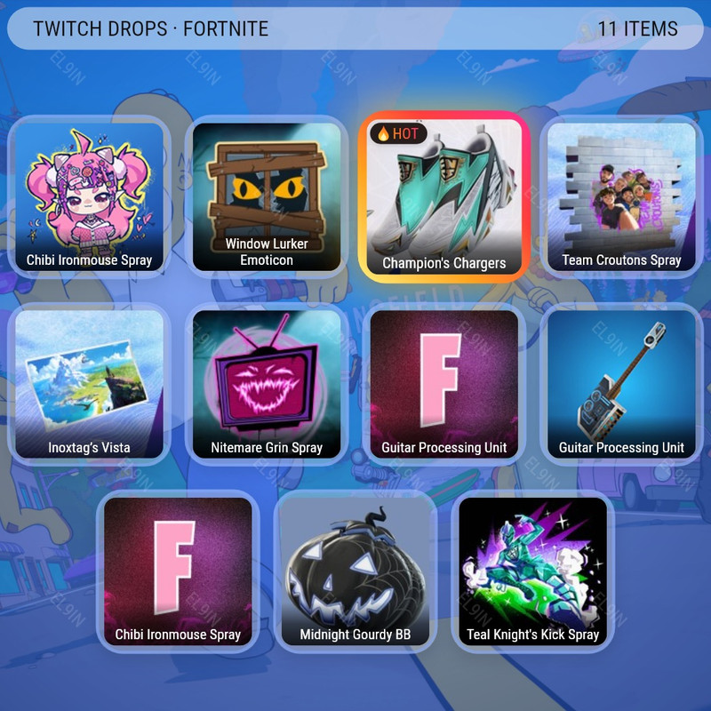 ✅ Twitch Drops 💎 Global Championship 2026 🧨 Fortnite [Total 11 Items]