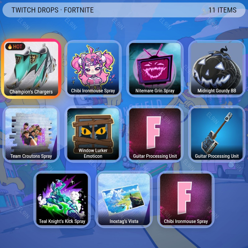 💜 Twitch Drops ⚡️ Global Championship 2026 🌌 Fortnite [Total 11 Items]