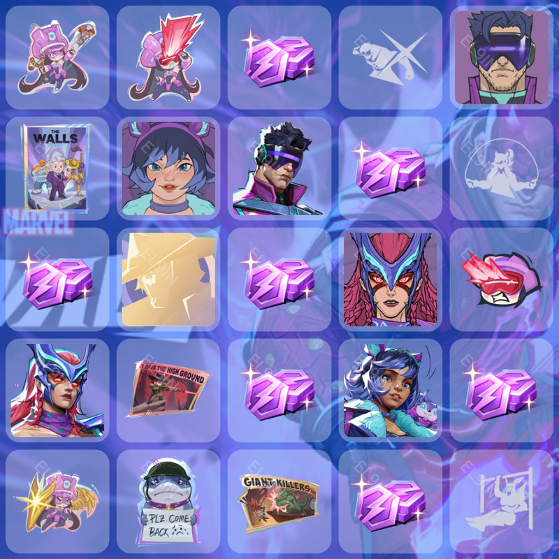 💜 Twitch Drops ✅ Season 10 Twitch Drops WGIU 🧙‍♂️ Marvel Rivals [Total 25 Items]