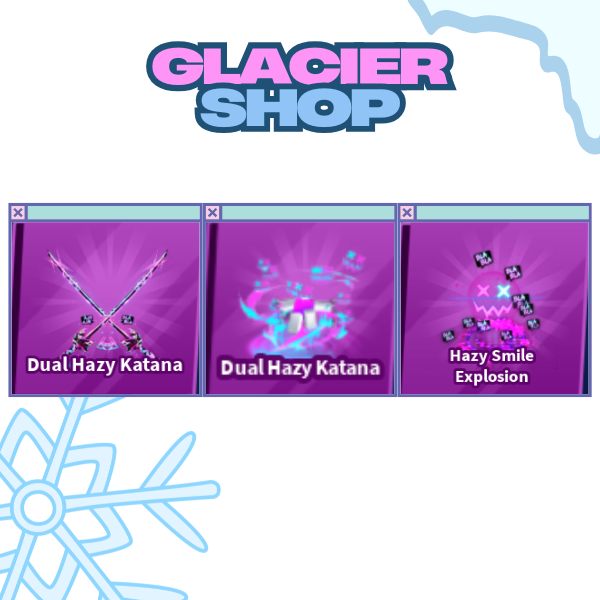 Dual Hazy Katana + Explosion + Emote ( Limited Set )