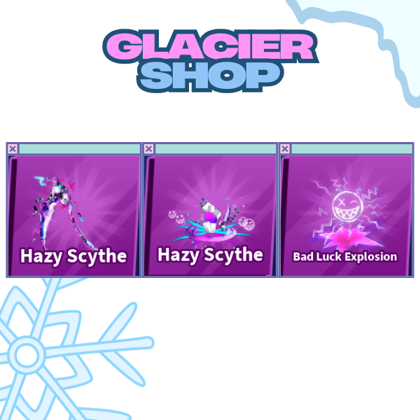 Hazy Scythe + Explosion + Emote ( Limited Set )