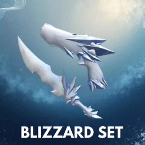 Blizzard Set | Snowstorm Knife + Blizzard gun | MM2 - Murder Mystery 2