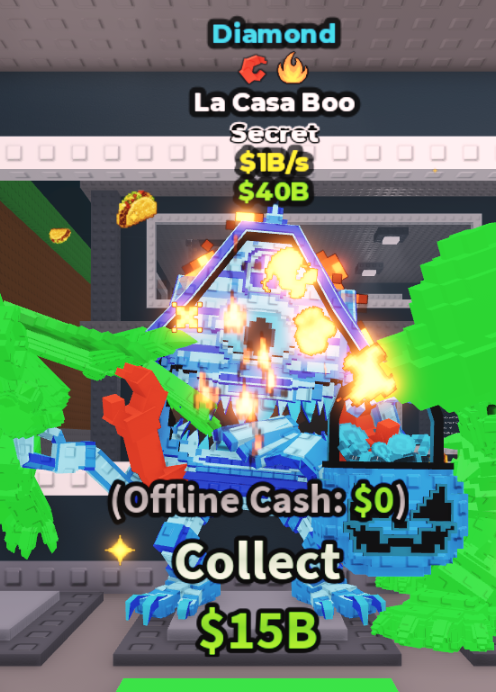 DIAMOND LA CASA BOO 1B/S (CRAB + FIRE) – STEAL A BRAINROT – FAST DELIVERY & TRUSTED #A3VK8M