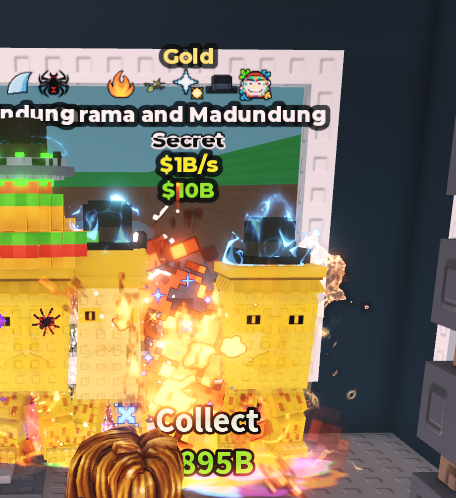 🍔NO TACO🍔 GOLD Garama and Madundung 💵 1B/s 💵 Fire + Explosive + Comet Struck + Santa Hat + Paint Traits ⭐ YOU GET THE ONE IN PICTURE ✅ 500+ Orders ✅ TOP SELLER ✅ GamerTagz