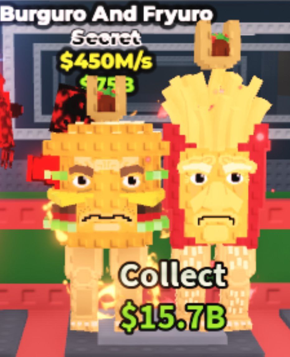 Burguro and fryuro 450M/s 📛 cheapest steal a brainrot 📛 fast delivery ✅