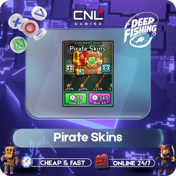 Deep Fishing - x1 Pirate Skins [79R]