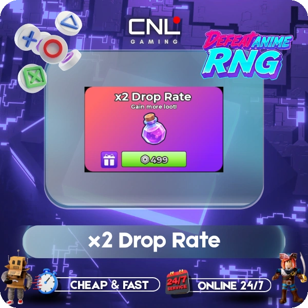 Defeat Anime RNG - x2 Drop Rate [499R]