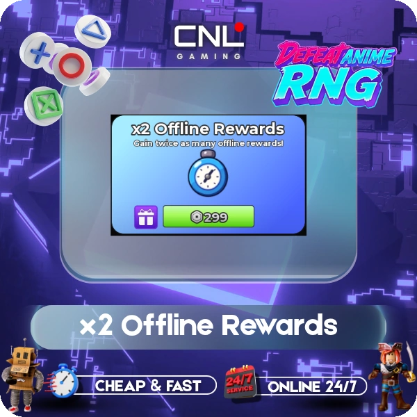 Defeat Anime RNG - x2 Offline Rewards [299R]