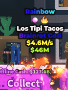 4.6m/s ✨ Rainbow Los Tipi Tacos ⚡ FAST DELIVERY⚡