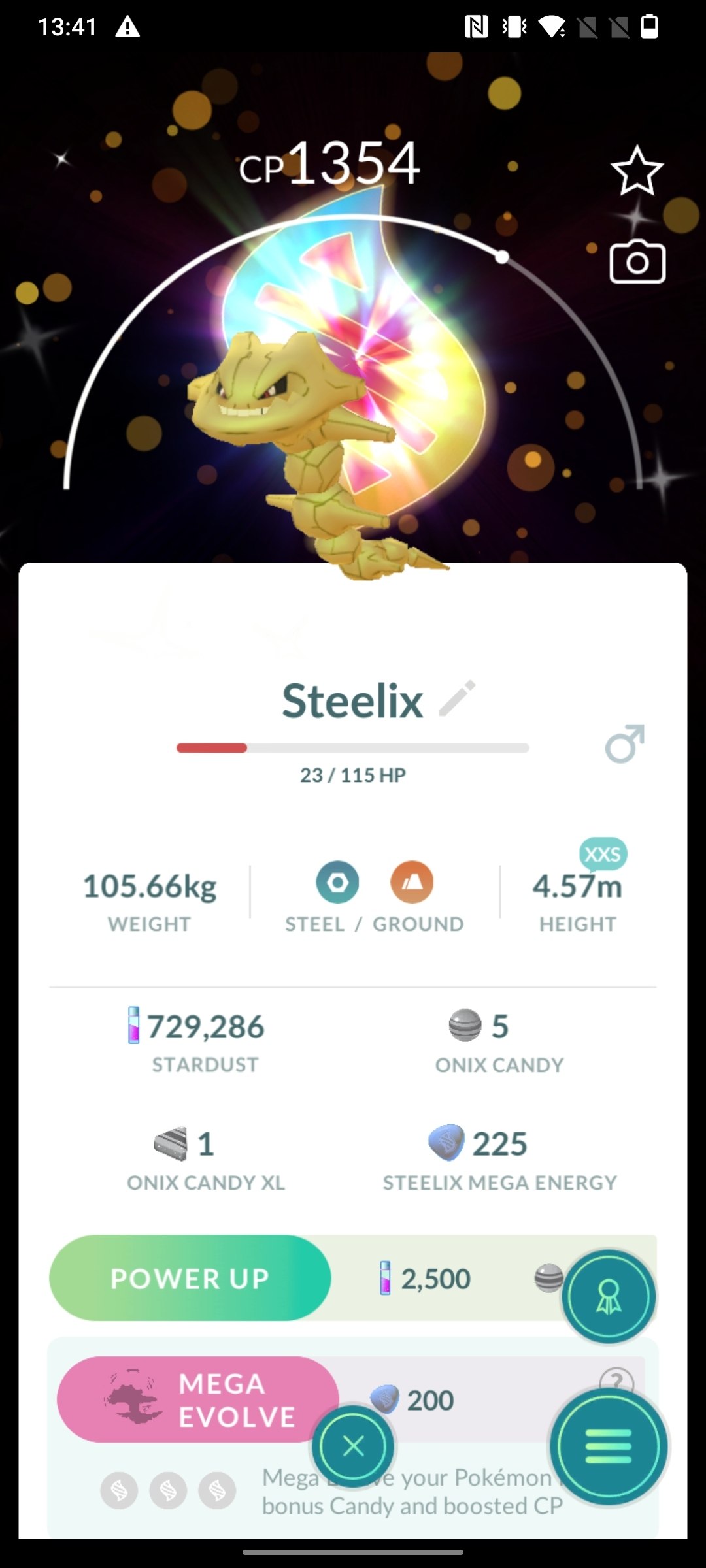 Shiny Steelix BG XXS