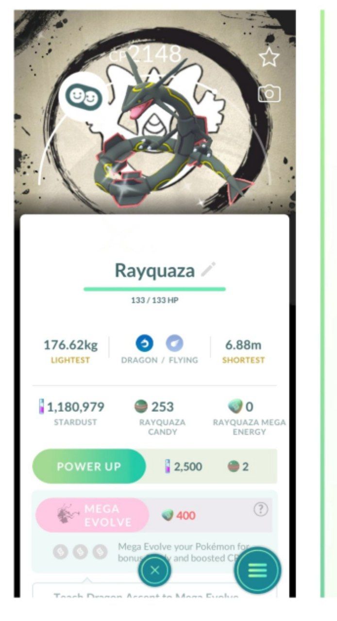 ✨🔥 Shiny BG Rayquaza ⭐ Random CP 💜 | Pokémon GO | 1M Stardust Trade 🔄🎮