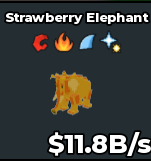 Gold Strawberry Elephant 11.8B/s