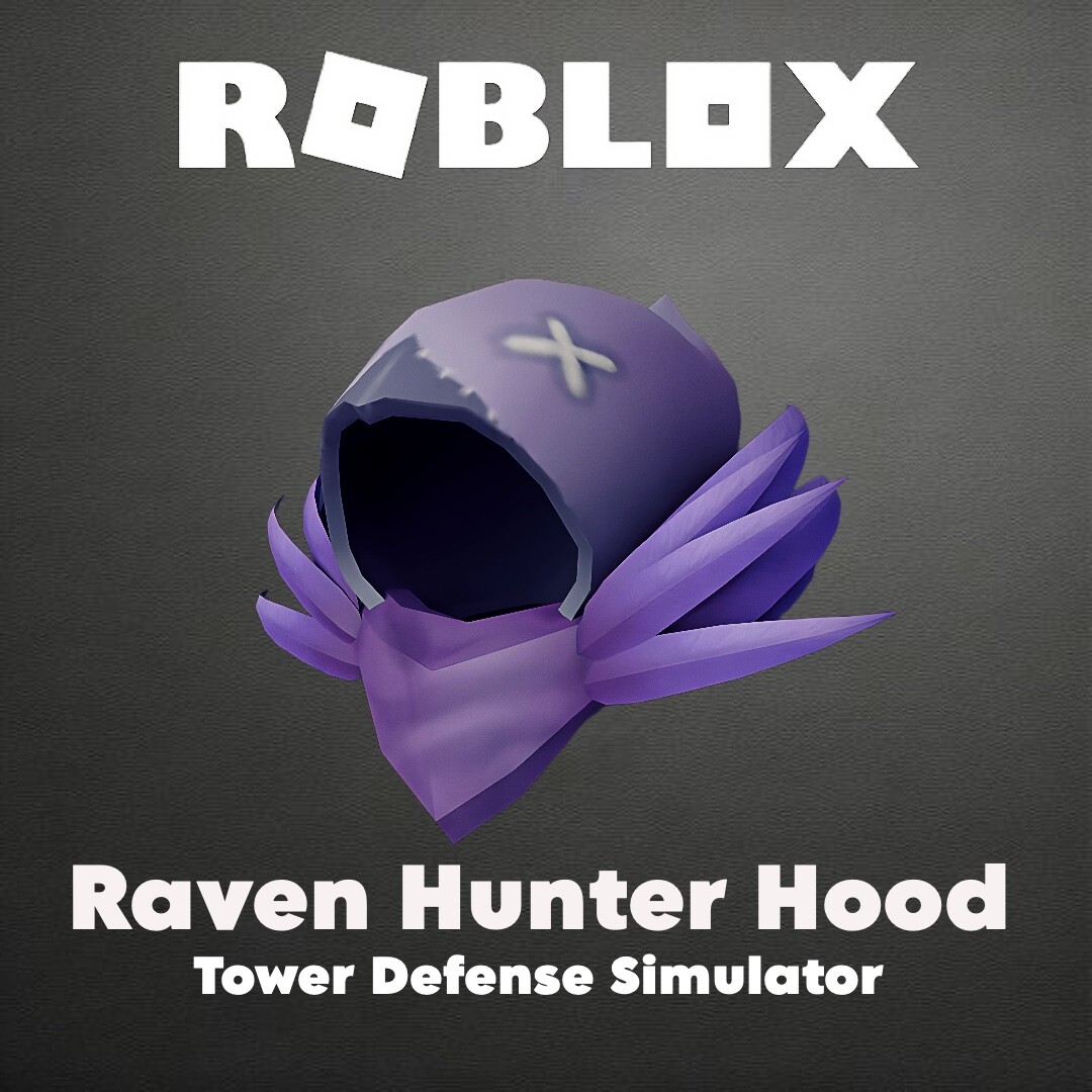 Roblox - Raven Hunter Hood - Tower Defense Simulator