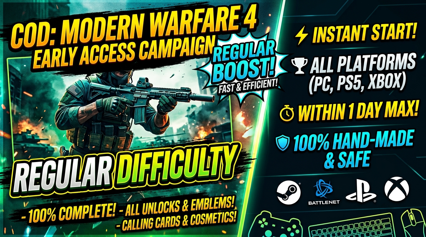 ⚡MW4 - Regular Difficulty  Campaign Early Access Completion  | 1 Day | All Platforms