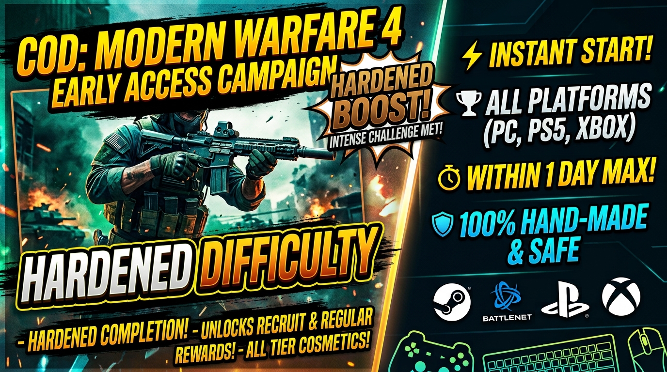 👑 MW4 - Recruit Difficulty  Campaign Early Access Completion  | 1 Day | All Platforms